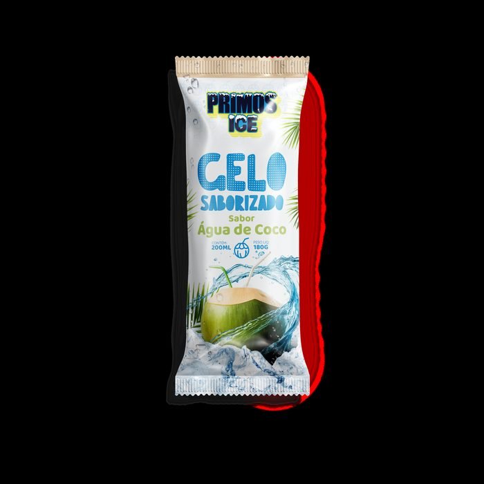 Gelo saborizado sabor água de coco