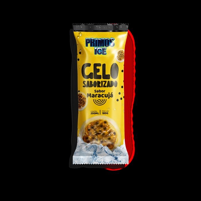 Gelo saborizado sabor maracujá