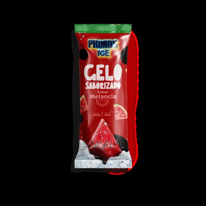 Gelo saborizado sabor melancia